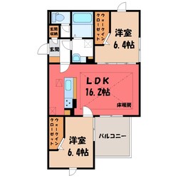 宇都宮駅 バス10分  竹林下車：停歩5分 1階の物件間取画像